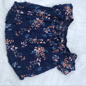 Floral off shoulder top